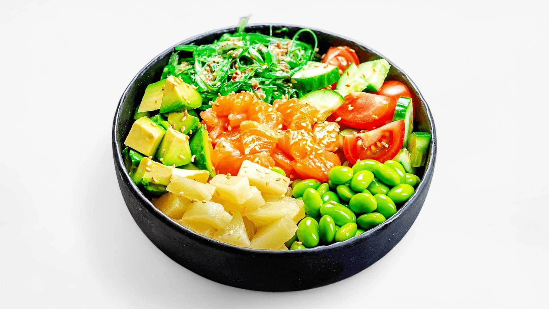 Poke with Salmon