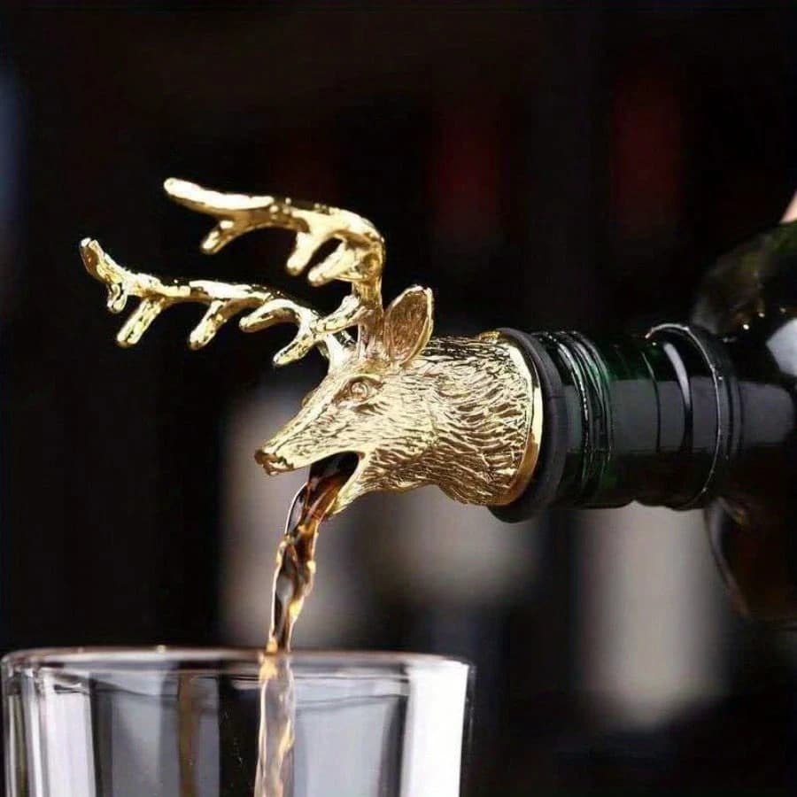 Deer-Head Wine Pourer/Aerator
