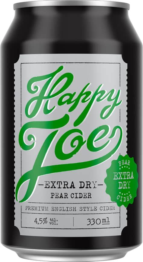 Happy Joe Pear Cider Extra Dry 4,5% 33cl
