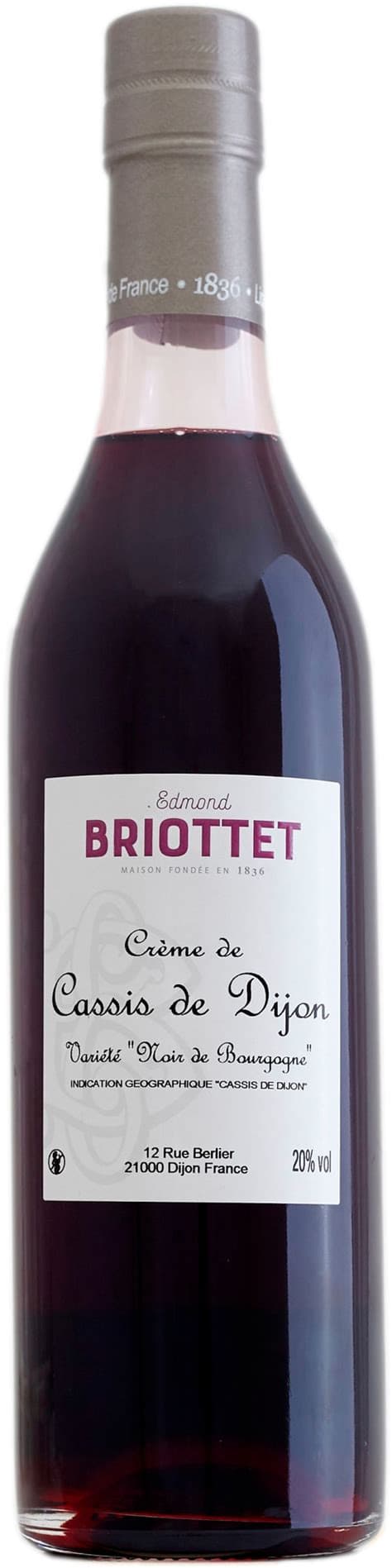 Briottet Crème De Cassis De Dijon (crème) 20% - Cruchon Pudel