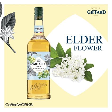 Giffard Syrup Elderflower / Leedriõiesiirup 100 Cl