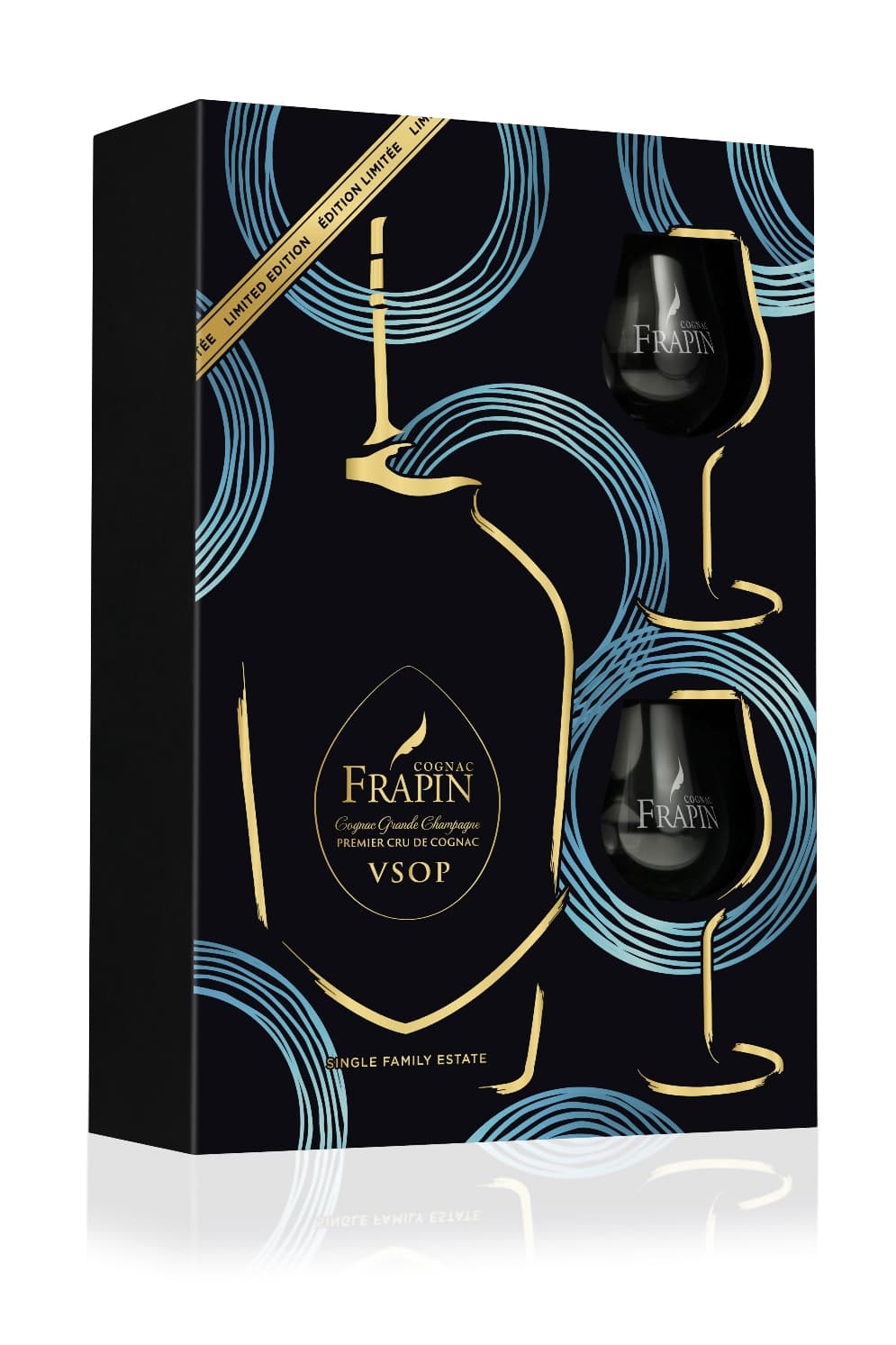 Frapin VSOP Cognac Grande Champagne 70cl + 2 glasses
