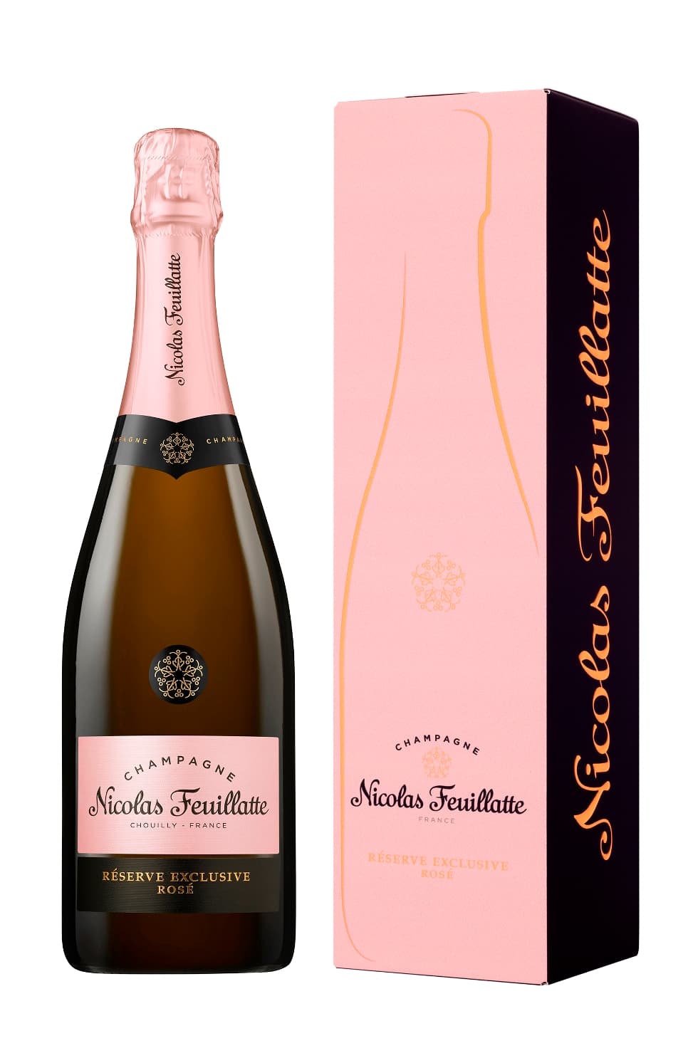 Nicolas Feuillatte Reserve Exclusive Brut Rose 75cl giftbox