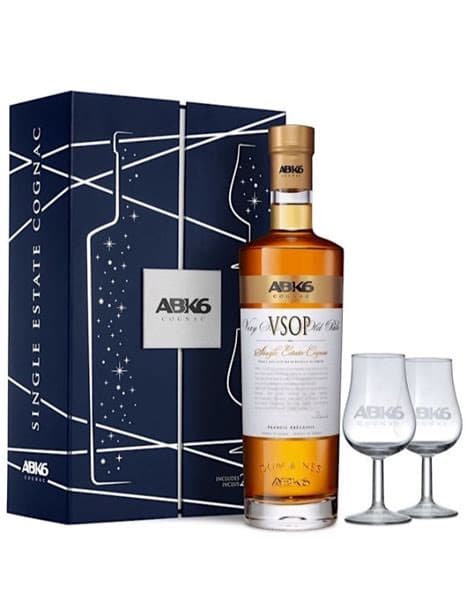 Kinkekomplekt Abk6 Cognac Vsop 40% 70cl+2 Klaasi (tk)