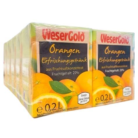 Wesergold Apelsinimahlajook 20cl
