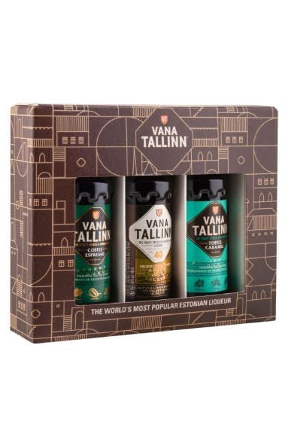 Vana Tallinn 40%, Toffee Caramel, Coffee Espresso Minikomplekt 3 X 0,04 L Pet