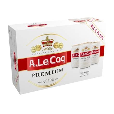 A.le Coq Premium 4,7% 50cl Tin (tk)
