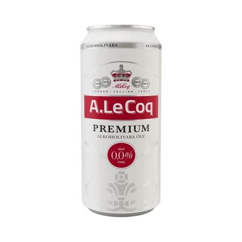 A.le Coq Premium 0% 50cl Tin (tk)