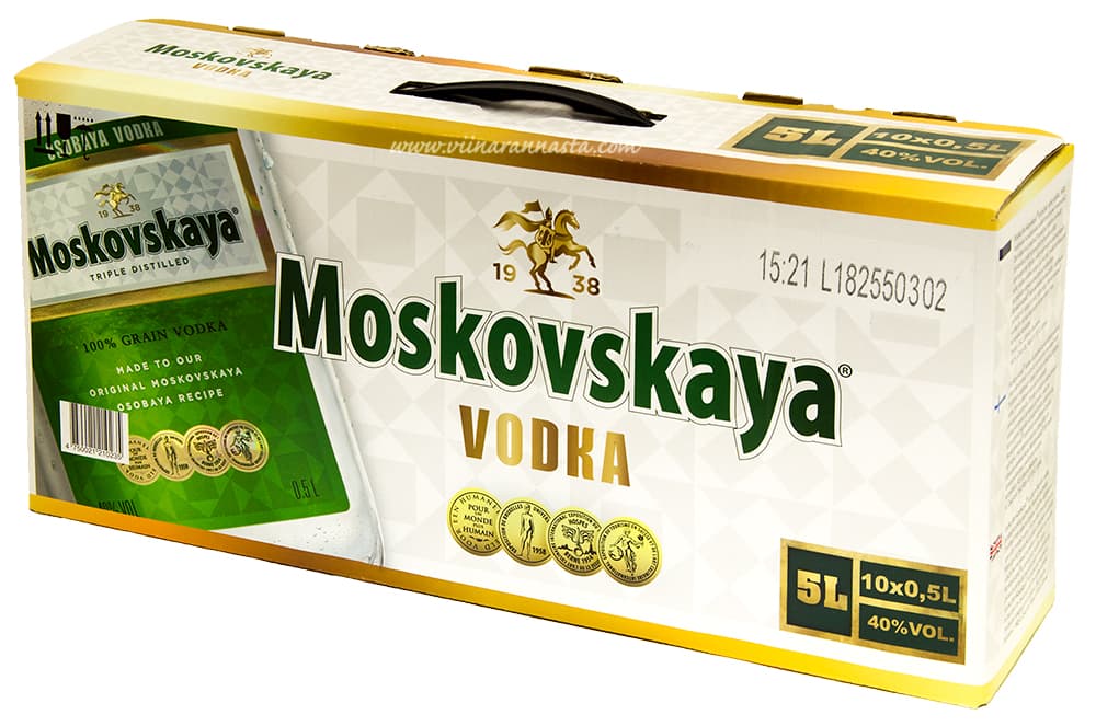 Moskovskaya Osobaya Vodka Pet (kohver) 5l