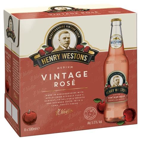 Henry Westons Vintage Rosé Cider