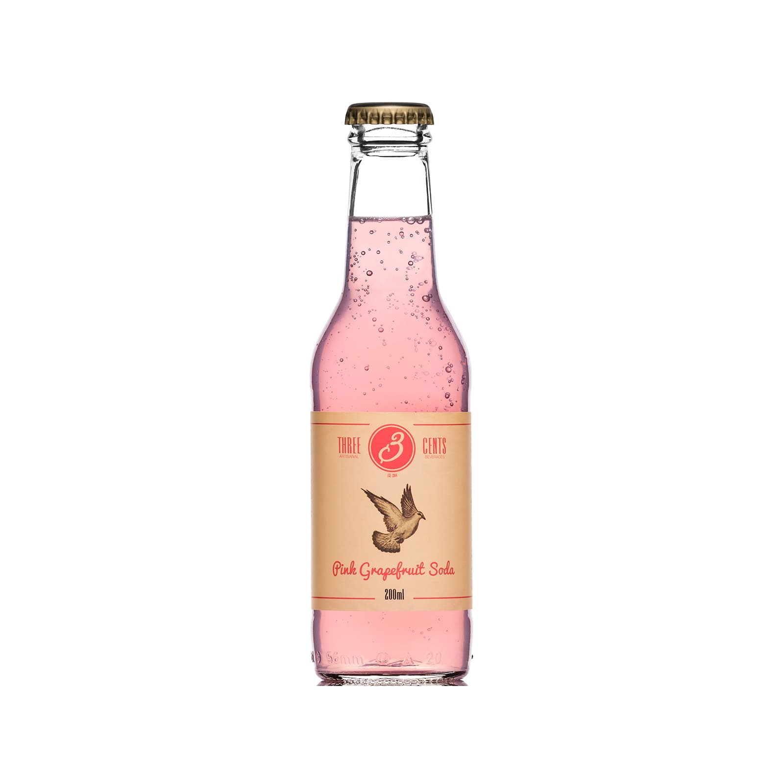 Three Cents Pink Grapefruit Soda