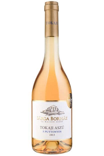 Sarga Borhaz,tokaji Aszu 5 Puttonyos 12,5% 0,5l