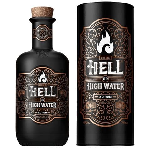 Hell Or High Water Xo Rum 40% 70cl Tuubis