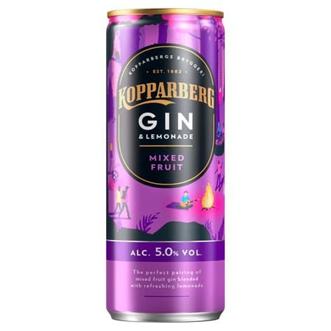 Kopparberg Gin & Lemonade, Mixed Fruit