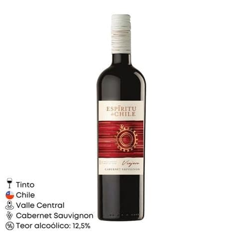 Espiritu de chile viajero cabernet sauvignon´23 13% 75cl