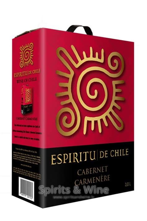 Espiritu de chile cabernet carmenere bib 12,5% 300cl