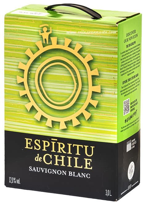 Espiritu de chile sauvignon blanc bib 12% 300cl