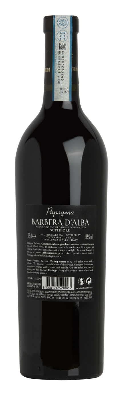 Fontanafredda Papagena Barbera D'alba Superiore 15% 0,75l