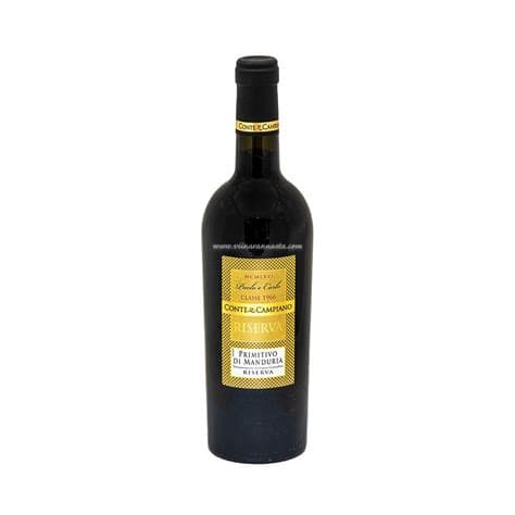 Conte Di Campiano Primitivo R 15% 75cl (tk)
