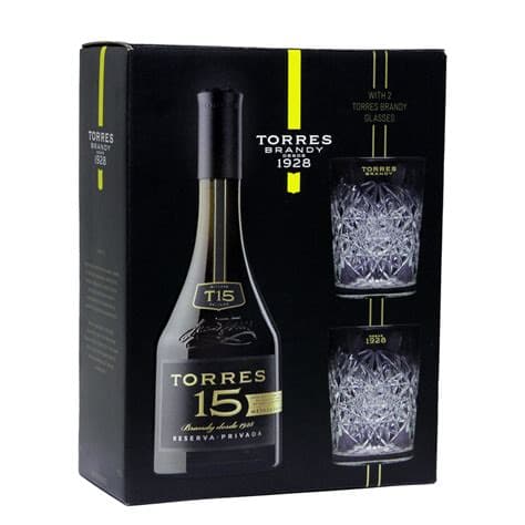 Torres 15 Gb +2 Klaasi 40% 70cl