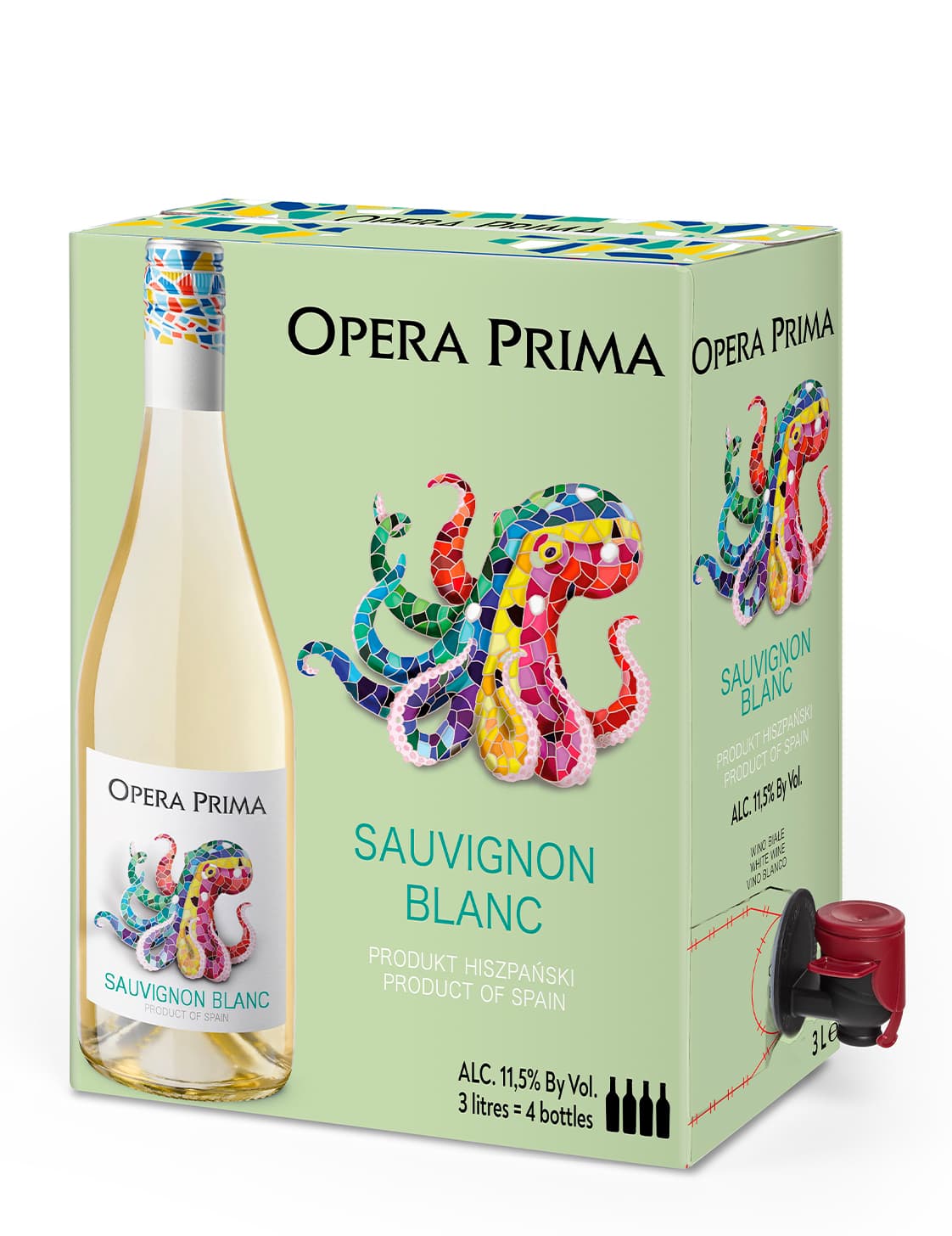Opera Prima Sauvignon Blanc 300cl BIB