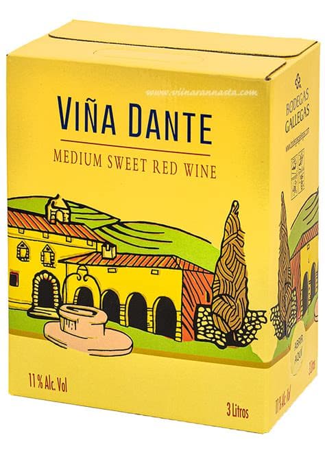Vina Dante Medium Sweet Red 11% 300cl