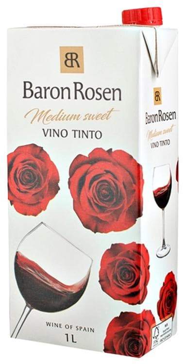 Baron Rosen Vino Tinto Medium-sweet 11,5% 1l Tetra